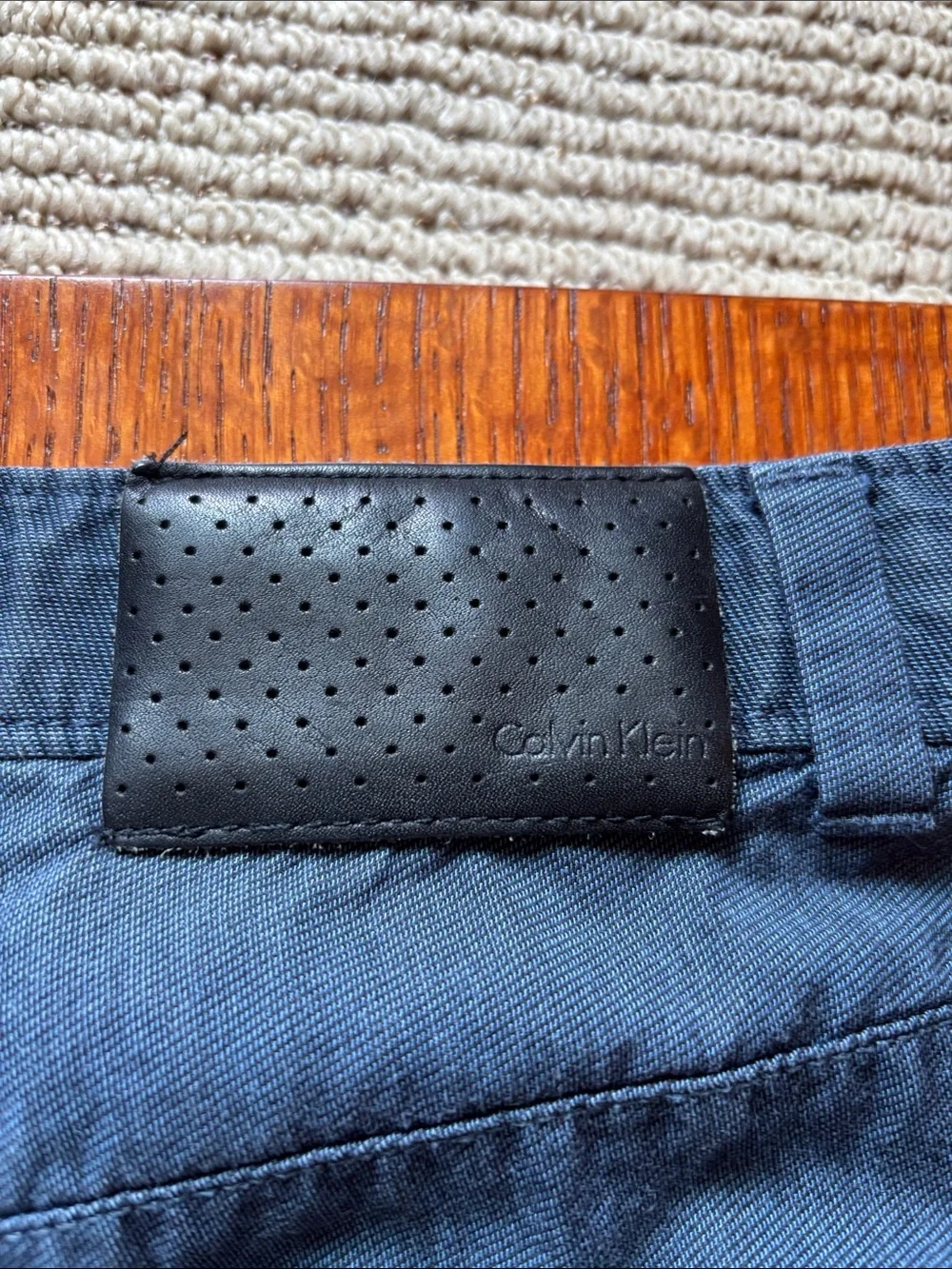 CALVIN KLEIN 💯 cotton pants. Size 36X30. Grey/blue color